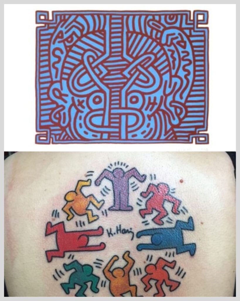 Chocolate Buddha 1  - Keith Haring Tattoo