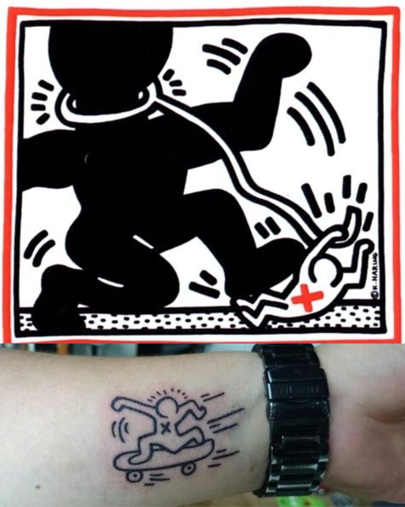 Free South Africa  - Keith Haring Tattoo