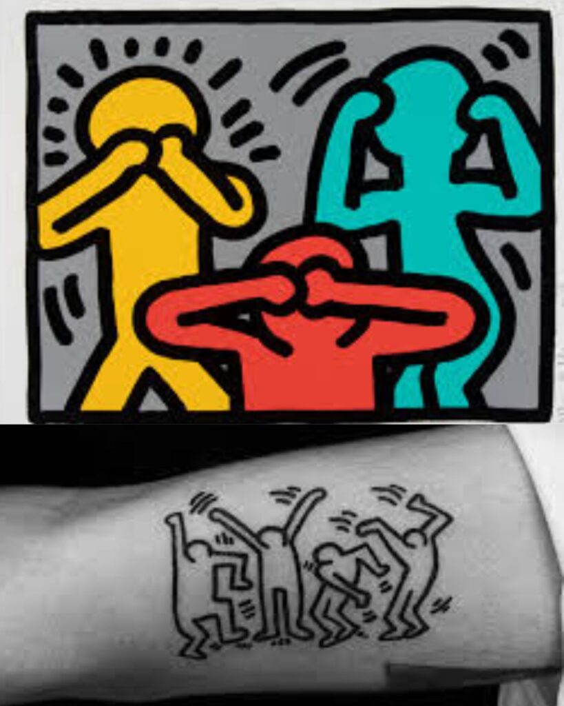 Kinetic Motion  - Keith Haring Tattoo