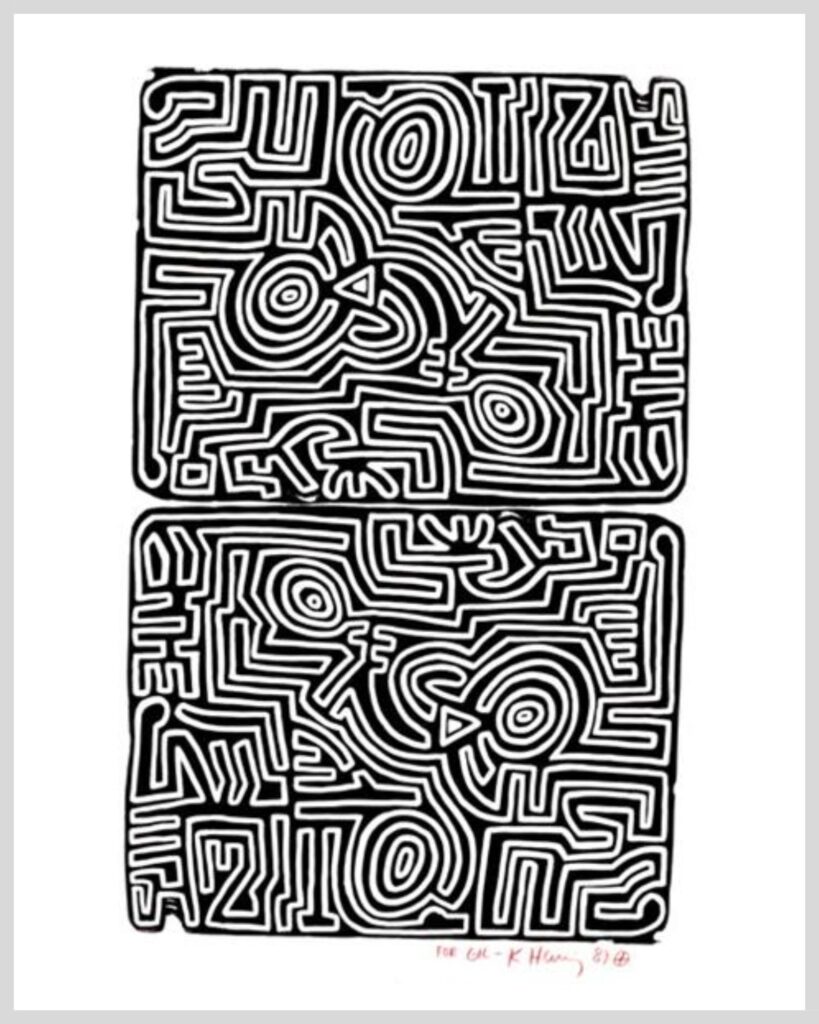 Labyrinth - tattoo art of keith haring