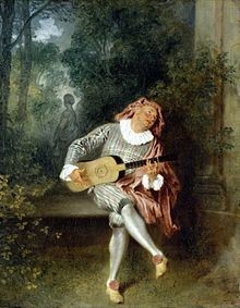 Jean Antoine Watteau- Mezzetino